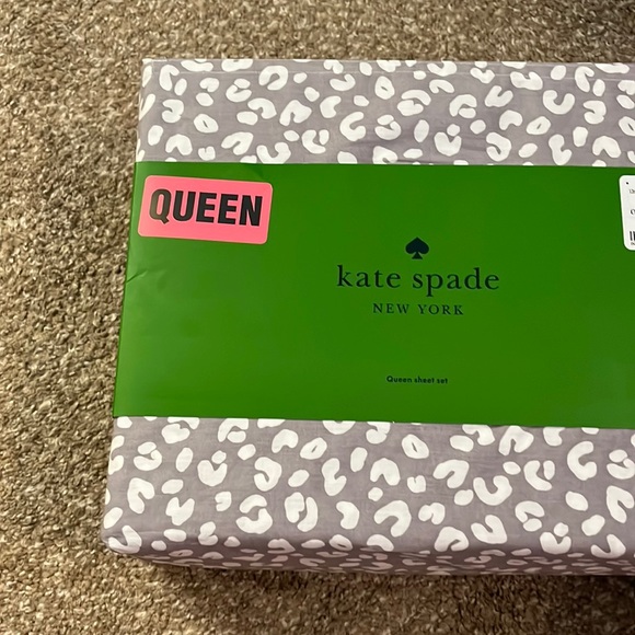 kate spade Bedding Nwt Kate Spade Cotton Queen Sheet Set Light Grey